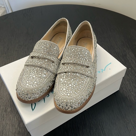 Betsey Johnson Shoes - Betsey Johnson Aron Silver Loafers